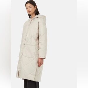 🌳Nordstrom Tentree Maxi Puffer Coat Quilted M/L Hood water resistant